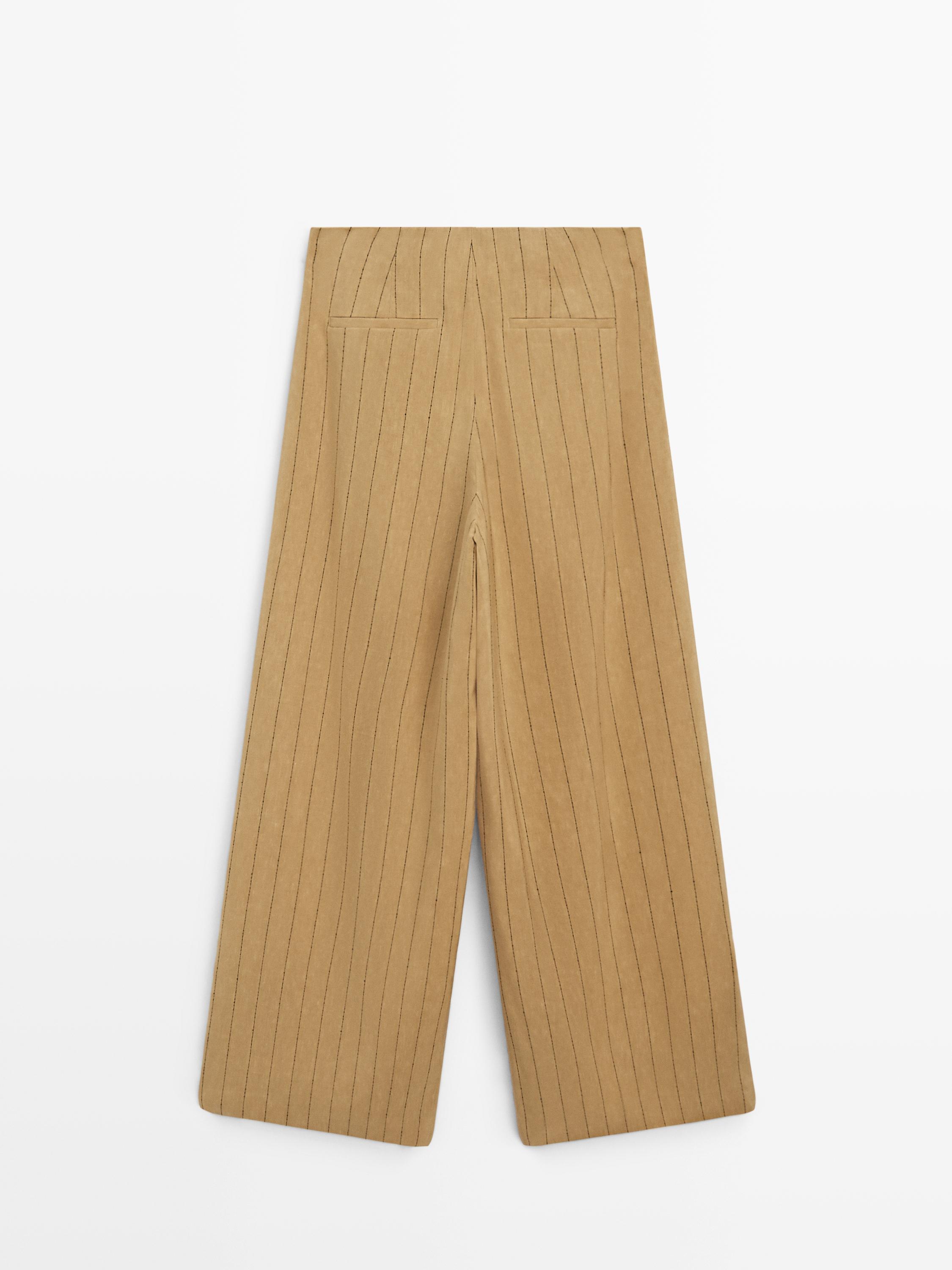 Pantalon wide leg à pinces